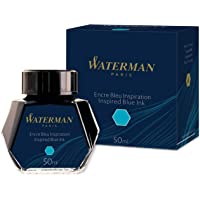 Waterman - Tinta para pluma estilográfica- azul inspiración- frasco de 50 ml